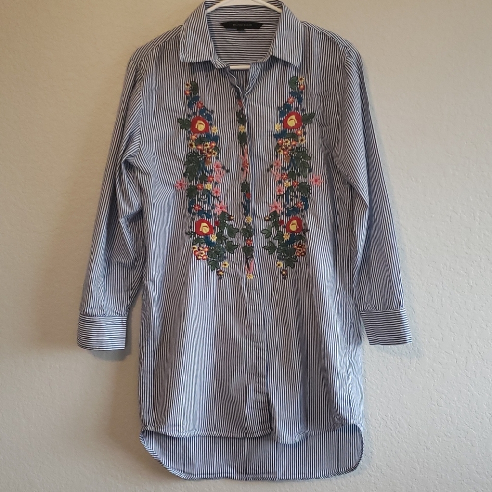 Walter Baker Pin Striped Top - Picture 2 of 10